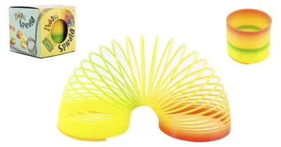 Immagine prodotto di Spirale/molla arcobaleno in plastica diametro 7,5 cm