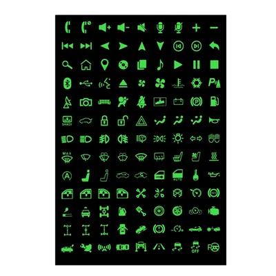 Image de Autocollants pour boutons de voiture, Autocollants lumineux pour voiture, Autocollants lumineux pour voiture