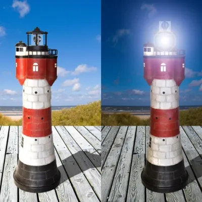 Produktbild von JW Solar-Leuchtturm ROTER SAND 50 cm 2639