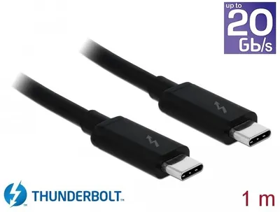Produktbild von Delock Kabel Thunderbolt™ 3 USB-C™ Stecker > USB-C™ 1,0m
