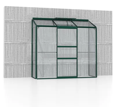 Produktbild von Vitavia Anlehn-Gewächshaus "Styx 1300" smaragd 1,3 m² 3 mm ESG