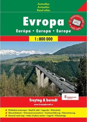 Obrázok produktu pre Autoatlas Európy 1:800 000 (A4, špirála)