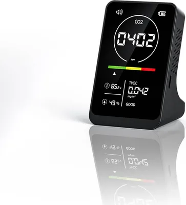 Produktbild von miernik jakości powietrza 4w1 Domowy tester CO2 TVOC Przenośny czujnik temperatury i wilgotności NDIR Cyfrowy wyświetlacz z funkcją alarmu