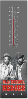 Produktbild von Bud Spencer & Terence Hill Thermometer mit Schlüsselhalter Old School Heroes