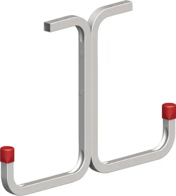 Produktbild von alfer T-Deckenhaken 410 mm 410 x 295 x 200 mm Stahl verzinkt Kappe rot