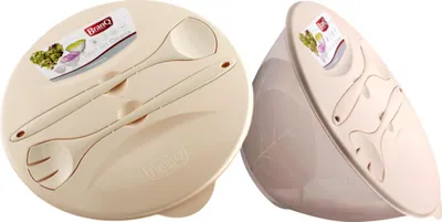 Immagine prodotto di Set per insalata Branq Cykoria (ciotola con coperchio, forchetta, cucchiaio)