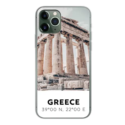 Produktbild von MuchoWow® Handyhülle Schutzhülle Hülle für iPhone 11 Pro Griechenland - Tempel - Athen Silikon Softcase Handy Hülle - Handy