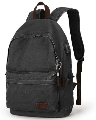 Produktbild von Omgoods – Leichter Canvas-Rucksack mit Diebstahlschutzfunktion für Schule und Reisen