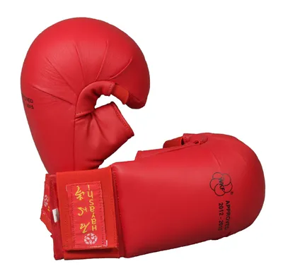 Produktbild von Karatefaustschützer TSUKI mit Daumen WKF approved Rot M
