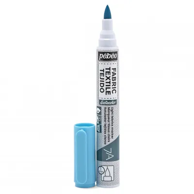 Produktbild von Pebeo Setaskrib Light Fabrics Marker, 17 Fluo Blue