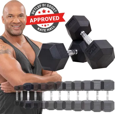 Produktbild von Miweba Sports Hexagon Kurzhantel 2er Set HGH100 | Gusseisen Hantel - Krafttraining - Workout - Fitnesstraining - Gewichte - Gymnastikhanteln (7,5 kg)