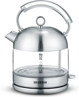 Produktbild von SEVERIN Glas-Wasserkocher Retro WK 3459 Edelstahl