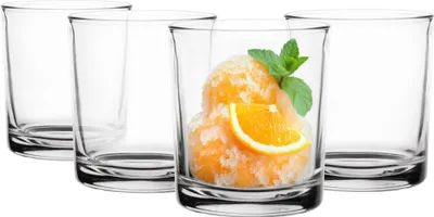 Obrázok produktu pre Sada 4 pohárov GLASMARK® 160 ml, veľké, 4 ks, priehľadné poháre na nápoje, na džús a koktaily, poháre na džús, poháre na vodu