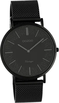 Produktbild von Oozoo Damen Armbanduhr Vintage Series Analog Edelstahl schwarz D2UOC20144