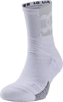Produktbild von UNDER ARMOUR Playmaker Mid Crew Socken Unisex 100 - white/halo gray/white L (42-47)