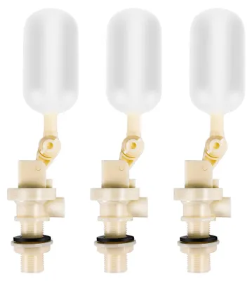 Vlotterventil für Wasserwanne, 3 Stück, Kunststoff, 1/2 NPT