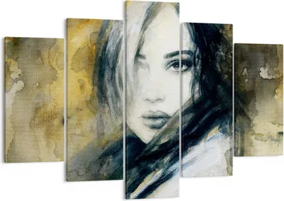 Produktbild von Bild auf Leinwand - Leinwandbild - Frau Gesicht Lippen - 150x100cm - Wand Bild - Wanddeko - Leinwanddruck - Bilder - Kunstdruck - Wanddekoration - Leinwand bilder - Wandkunst - EA150x100-4053