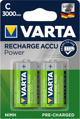 Immagine prodotto di Batteria VARTA NiMh 2 x Baby 3,0 Ah Blister