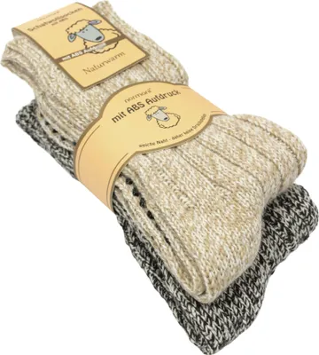 Produktbild von normani 2 Paar Norweger-ABS-Socken mit Schafwolle