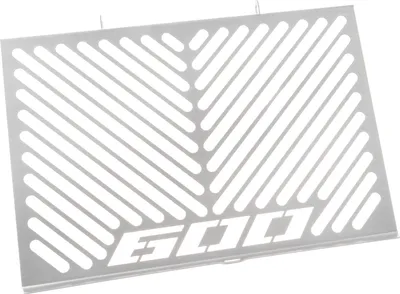 Produktbild von ZIEGER Kühlerabdeckung kompatibel mit Honda CB 600 Hornet Design Logo silber