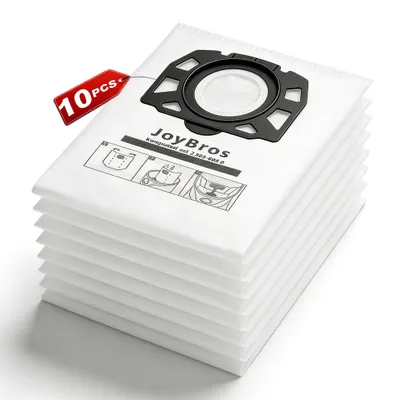 Staubsaugerbeutel für Kärcher WD4–WD6, MV4–MV6, 10 Stück