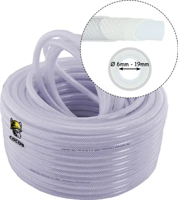 Image de Tuyau alimentaire en PVC 15m 16mm 4 couches Tuyau d'eau Tuyau d'air Tuyau technique