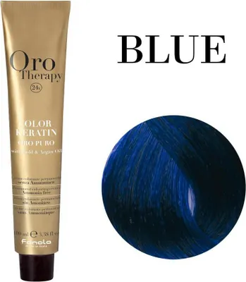 Produktbild von Fanola Haarfarbe Orotherapy Color Keratin Permanent Colouring Cream Blue