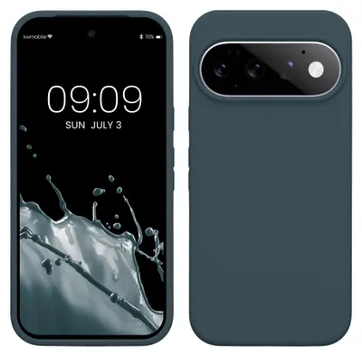 Produktbild von kwmobile Handyhülle für Google Pixel 11 / Pixel 11 Pro Hülle - Case Silikon - Kabelloses Laden - Schutzhülle Cover in Dunkler Schiefer