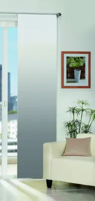 Immagine prodotto di Home Wohnideen Tenda scorrevole tessuto decorativo stampa digitale Madrid 1 pezzo 245 x 60 cm Grigio
