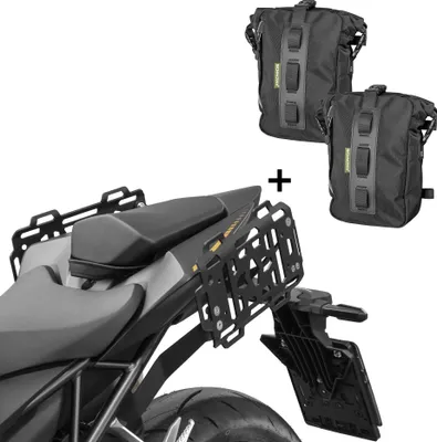 Immagine prodotto di Portaborse laterale ZIEGER con coppia SCHNORR Universal Bag S compatibile con Honda CB 1000 Hornet