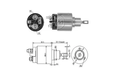 Obrázok produktu pre Magnetický spínač, štartér MAGNETI MARELLI 940113050127