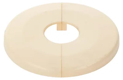 Produktbild von tecuro Scharnierrosette Ø 20 mm x Ø 65 mm x 6,5 mm - Kunststoff ABS weiß
