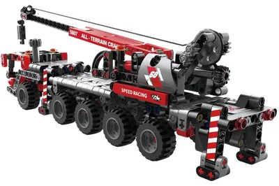Produktbild von Cogo CG5807 Kran rot Klemmbausteine 456pcs Spielzeug