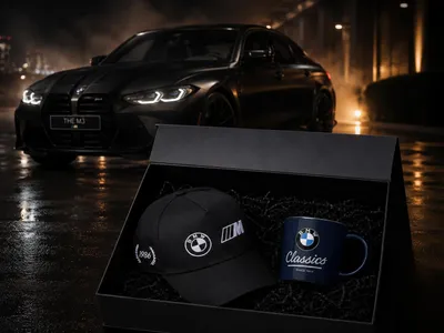 Produktbild von Exklusive BMW M M3 Geschenkset Geschenkbox Mütze Cap Tasse Classic Box