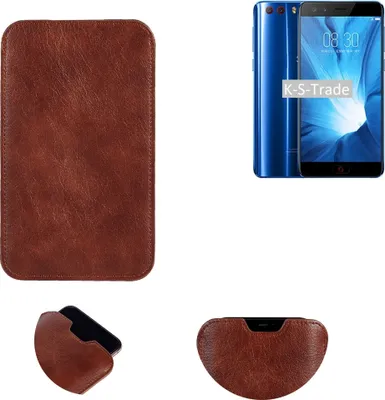 Produktbild von K-S-Trade Schutzhülle Handyhülle kompatibel mit Nubia Z17 mini S Handytasche Kunstleder Sleeve in braun