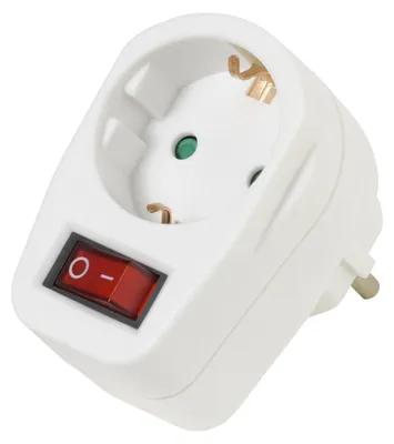 Immagine prodotto di VIVanco™Adattatore per presa Schuko con interruttore