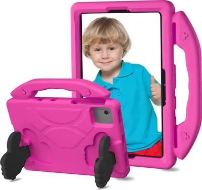 Produktbild von Kinder Schutzhülle für Lenovo Tab M11 2023 TB-330FU/Xiaoxin Pad 2024 11" TB-331FC, Leicht EVA-Schaum mit Griff Ständer Hülle Rosa