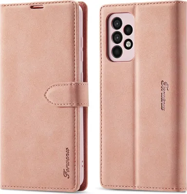 Produktbild von König Design Hülle kompatibel mit Kunstleder Handyhülle - Handy Case Roségold