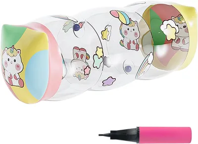 Image de Tapis de jeu gonflable licorne, en PVC, pour bébés de 0 à 3 ans