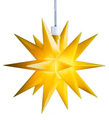 Productafbeelding van DT Dekostern - 12 cm, GEEL - Binnenkant - LED - Batterijcompartiment