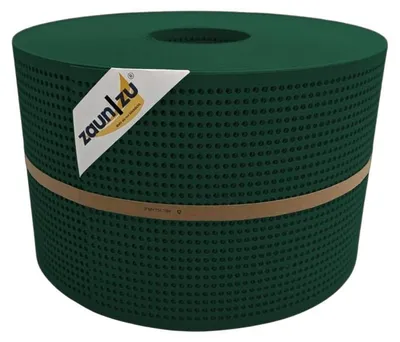 Produktbild von Doppelstab Sichtschutz zaun|zu PREMIUM gelocht 30% Streifen PP Zaunblende Grün 50m