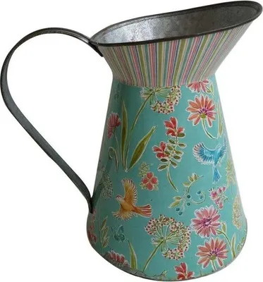 Obrázok produktu pre Zelená kvetinová kanva, džbán, rastlina - elegantná záhradná dekorácia, kanva na zalievanie