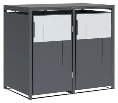 Produktbild von Westmann Tonus 2 Metall Mülltonnenbox 2er 2x240 L Anthrazit
