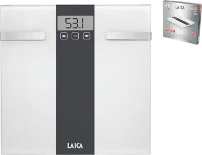 Produktbild von Laica PS2015, Mechanische Personenwaage, 125 kg, 1 kg, Weiß, kg, Rechteck