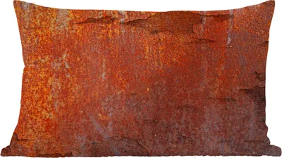 Produktbild von MuchoWow® Zierkissen Sofakissen Wohnzimmer Dekokissen 60x40 cm Rost - Vintage - Stahl - Kopfkissen - Polster mit Foto