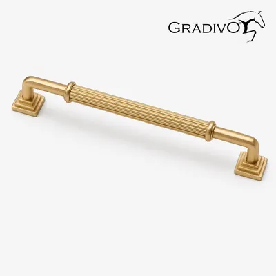 Produktbild von Möbelgriff Küchengriffe Schrankgriff Bügelgriff Schubladengriffe 937  Matt - Gold  128 mm