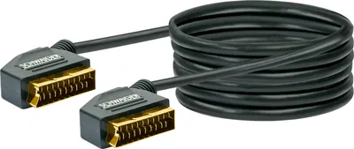 Produktbild von Schwaiger SCA3030 537, 3 m, SCART (21-pin), SCART (21-pin), Männlich, Männlich, Schwarz