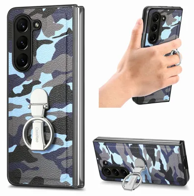 Obrázok produktu pre Ochranné puzdro s krúžkom pre Samsung Galaxy Z Fold5 5G v maskovacom vzore