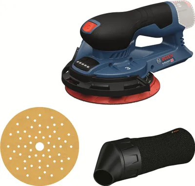 Produktbild von Bosch Professional Bosch Akku-Exzenterschleifer GEX 12V-150-3, incl. Schleifblatt, Zubehör, Karton
