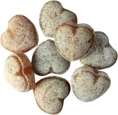 Produktbild von Edel Cola Herzen dunkelbraune Bonbons ungefüllt und ungewickelt 150g